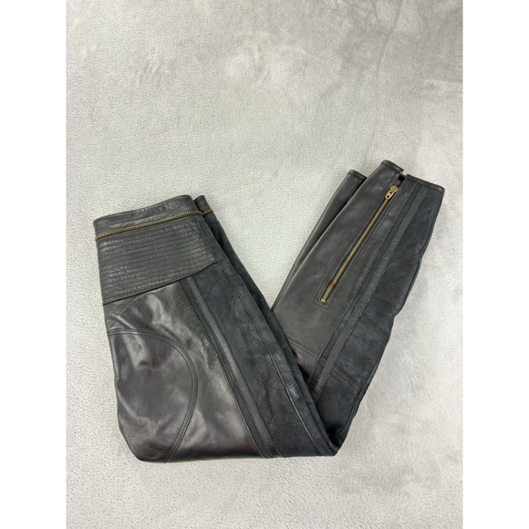 Chloé Pants - Chloe Women's Size 36 EU 100% Calfskin Leather Rare Designer Ankle Zip Pants